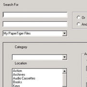 Finding files is very fast and easy with the powerful find functions in Paper Tiger!